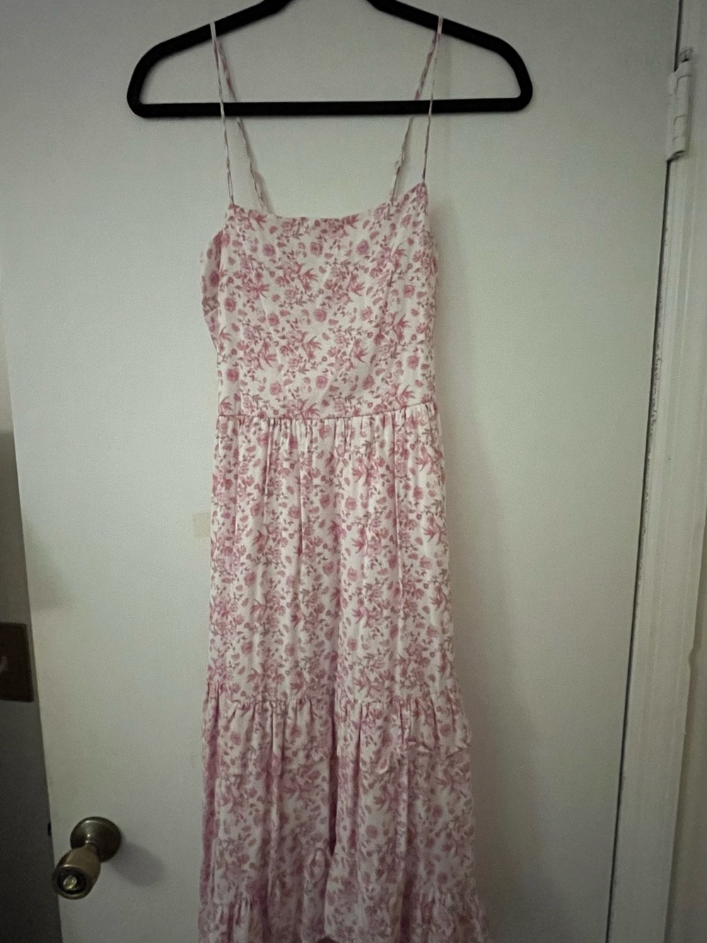 High Low Pink Floral Dress